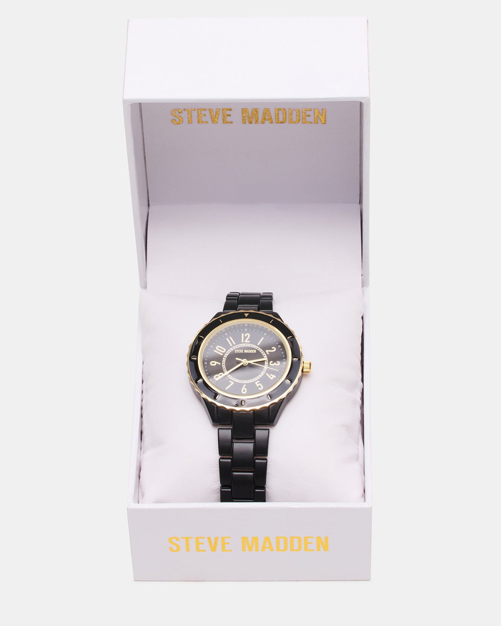 WOMEN'S STAINLESS STEEL WATCH BLACK - Image 3