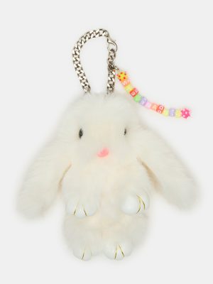 BUNNY BAG CHARM WHITE