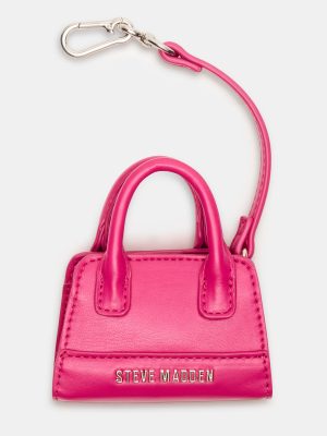 MICRO TOTE BAG CHARM FUCHSIA