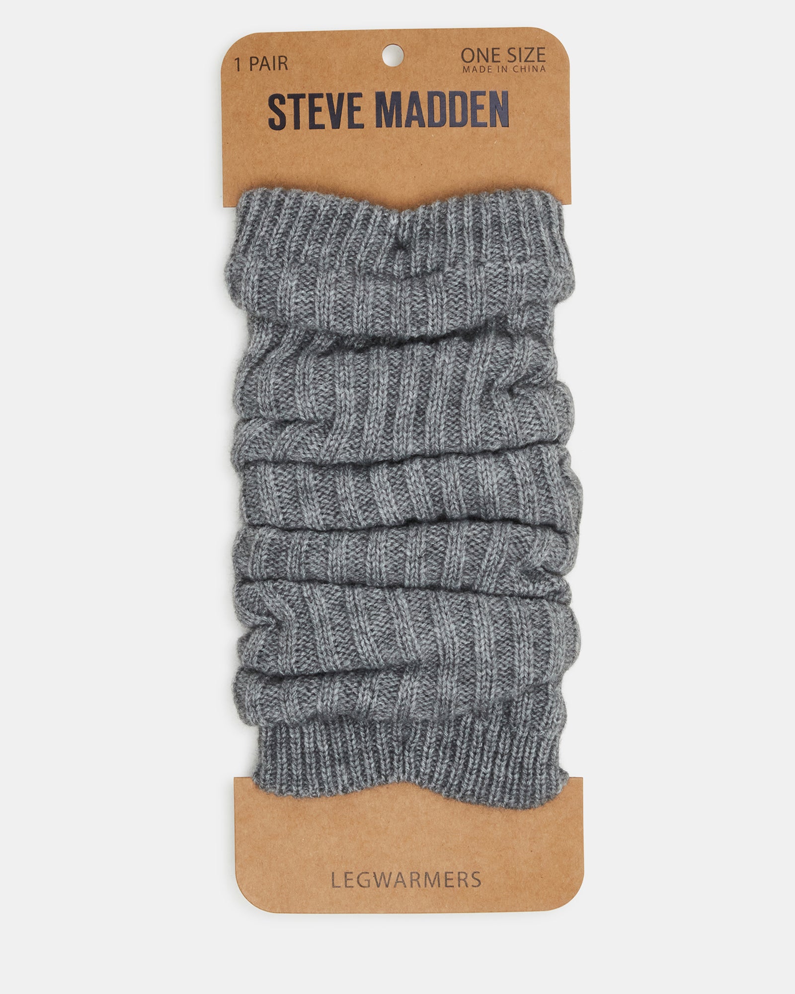 RIBBED LEG WARMERS GREY - Image 2