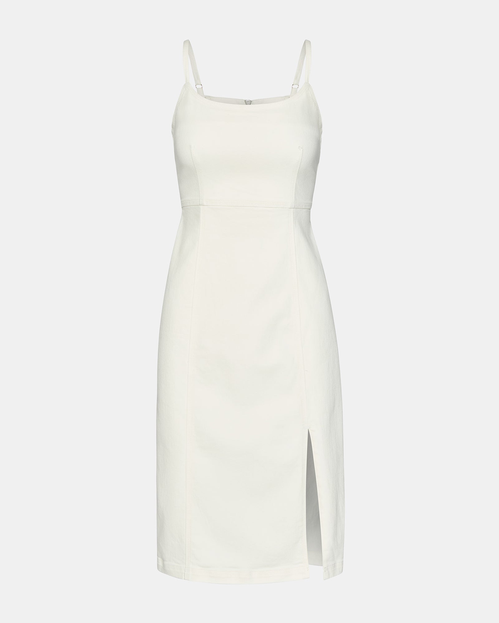 GISELLE DENIM DRESS WHITE - Image 7