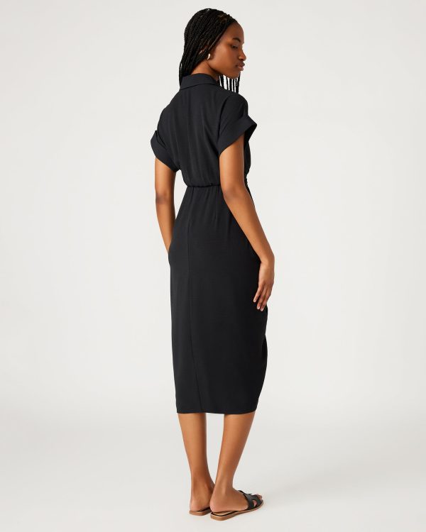 TORI KNIT DRESS BLACK - Image 4