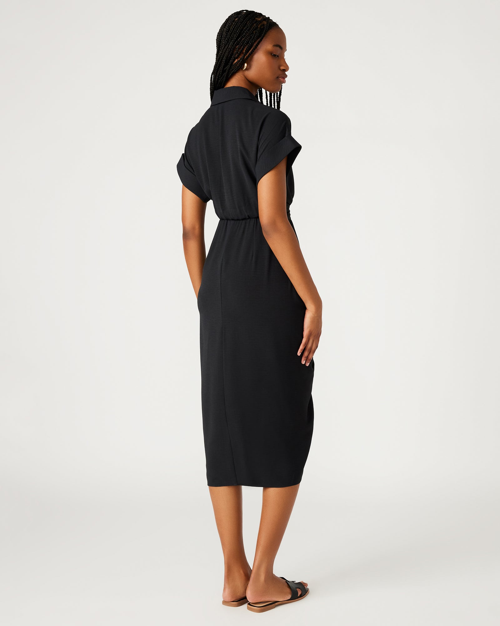 TORI KNIT DRESS BLACK - Image 4
