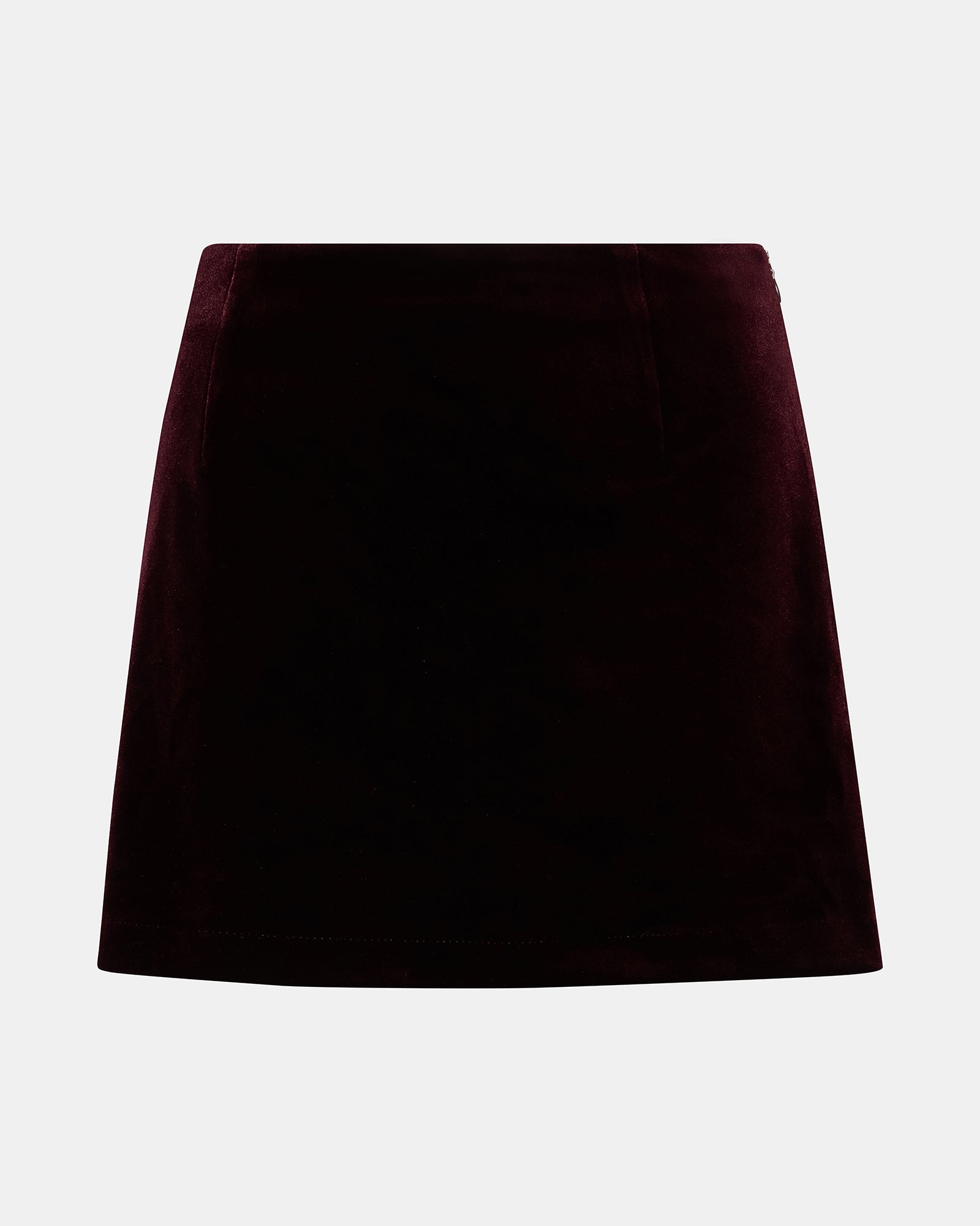 CINDI VELVET SKORT WINE - Image 4