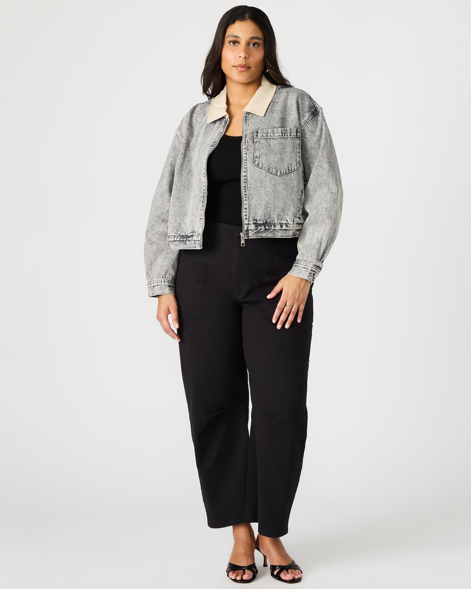 GLACIA DENIM JACKET LIGHT GREY - Image 5