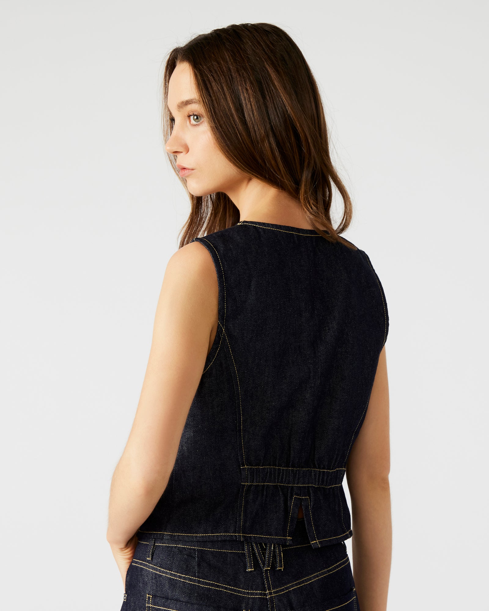 SELENE DENIM VEST - Image 2