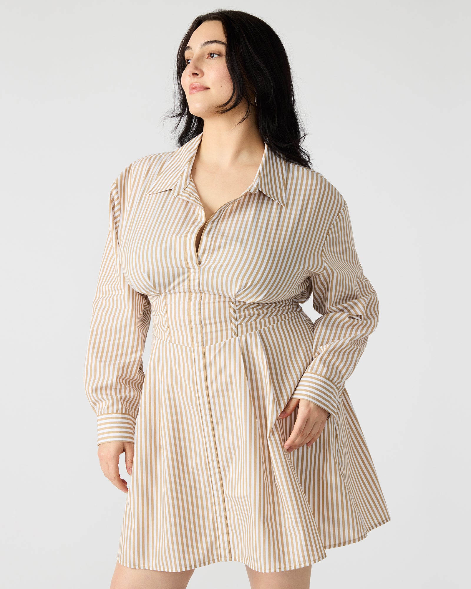ARIA DRESS TAUPE - Image 4