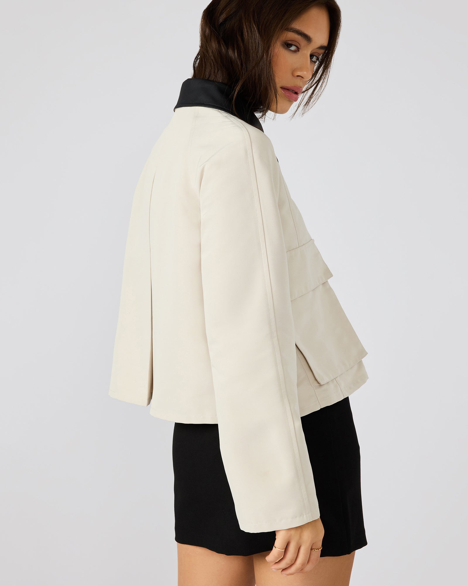 JUSTINA BARN JACKET OATMEAL - Image 4
