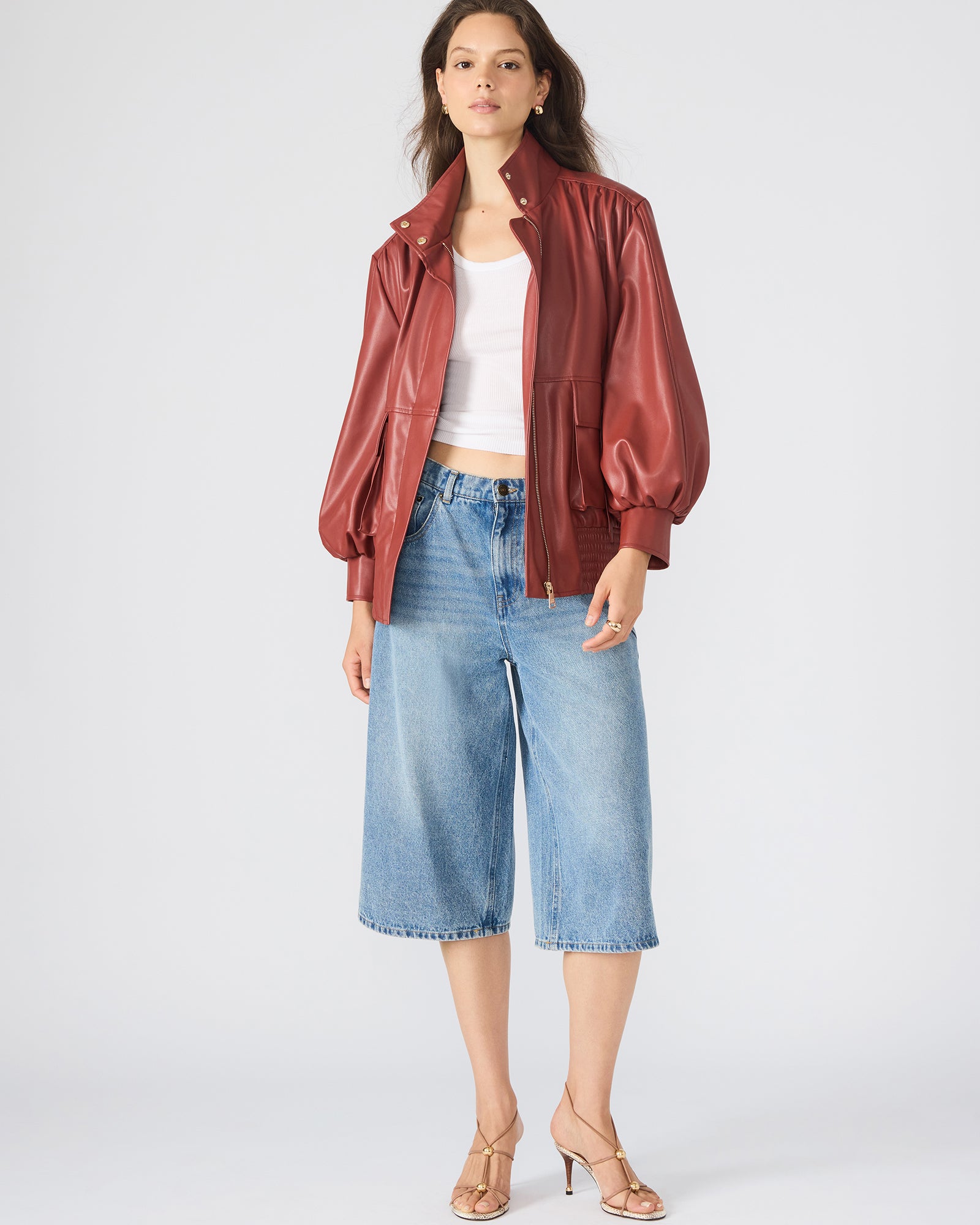 VEE JACKET DUSTY BRICK - Image 3