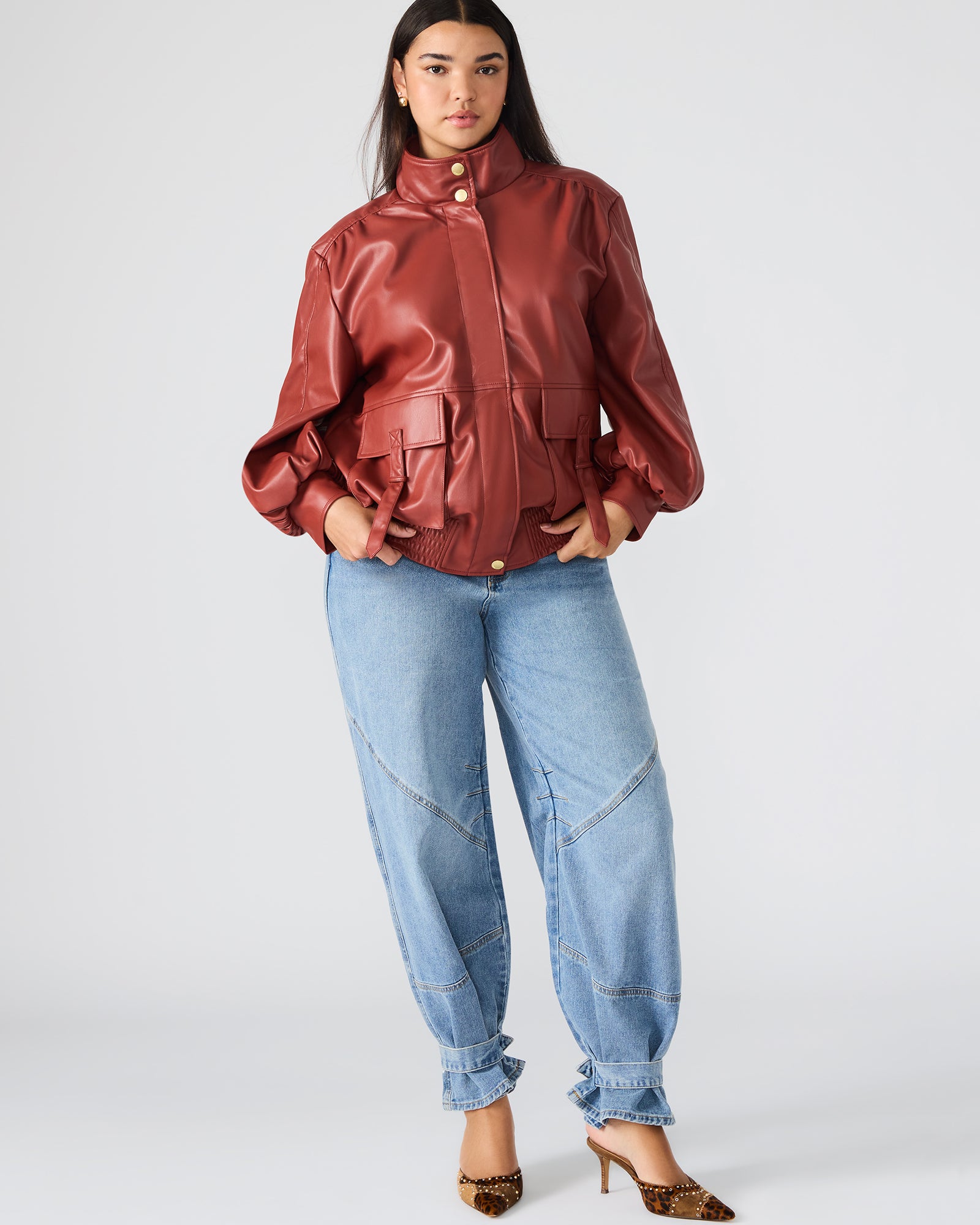 VEE JACKET DUSTY BRICK - Image 2