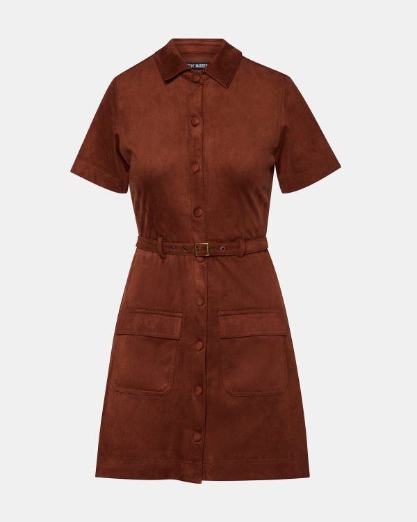 JOLIANA DRESS DARK FIG - Image 8