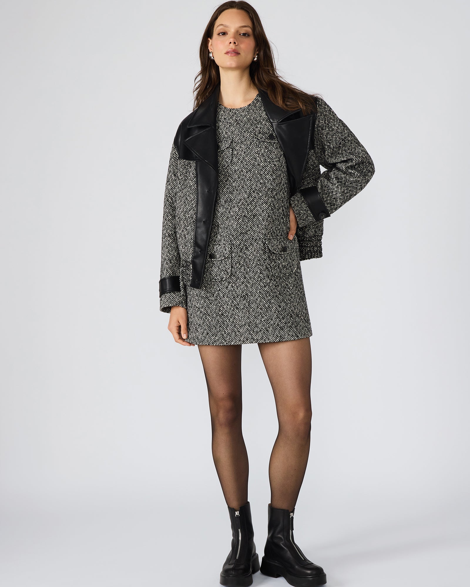 LOUIE DRESS BLACK/WHITE - Image 5