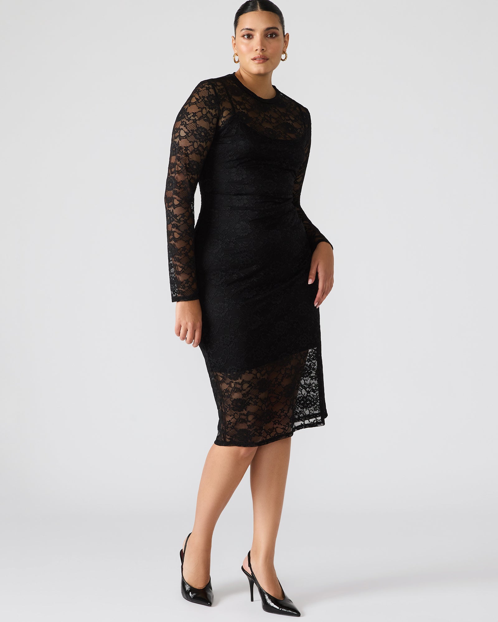HAILEE LACE DRESS BLACK - Image 4