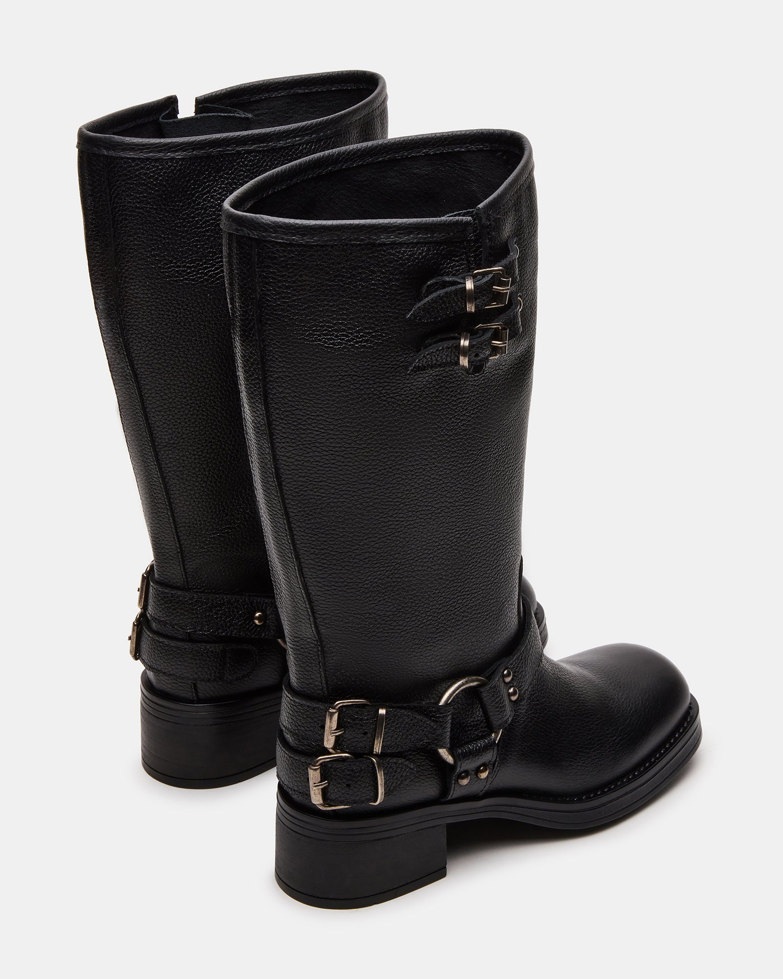 ASTOR BLACK LEATHER WIDE CALF - Image 5