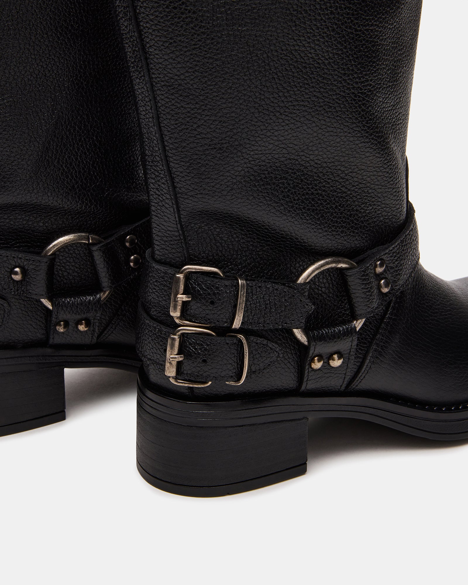 ASTOR BLACK LEATHER WIDE CALF - Image 3