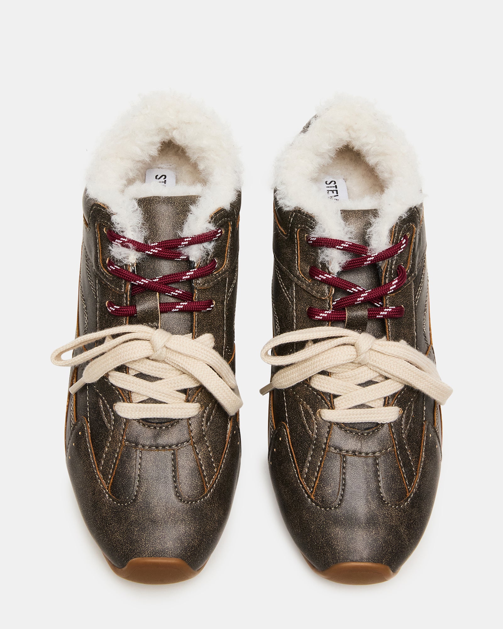 AZIEL FAUX FUR BROWN DISTRESSED - Image 4