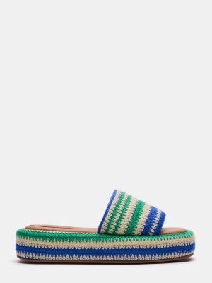 BEACHY WOVEN GREEN MULTI