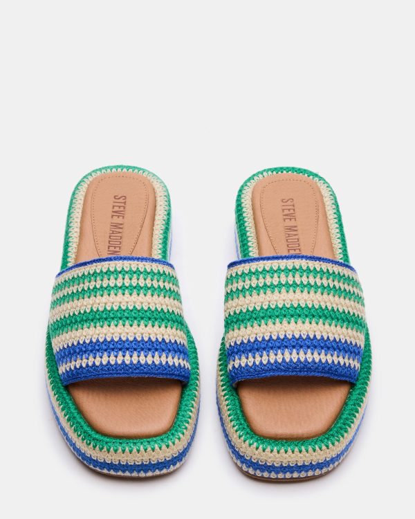 BEACHY WOVEN GREEN MULTI - Image 4