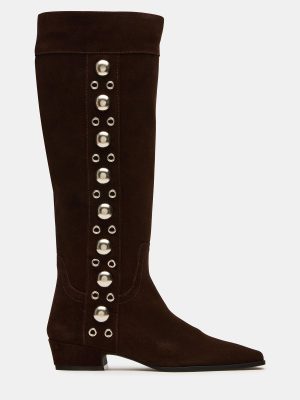 DINGO BROWN SUEDE STUDS