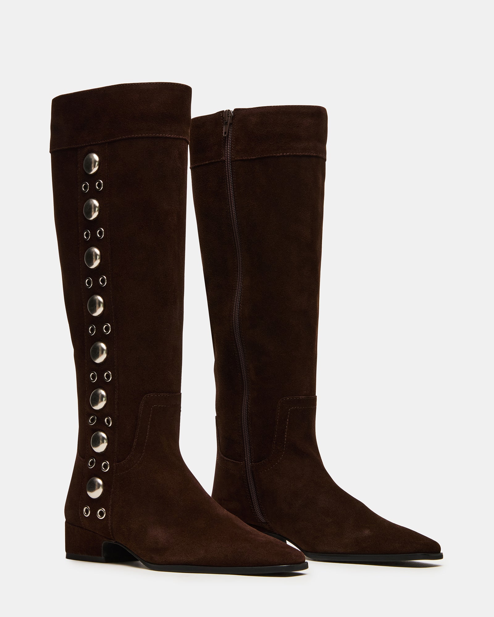 DINGO BROWN SUEDE STUDS - Image 2