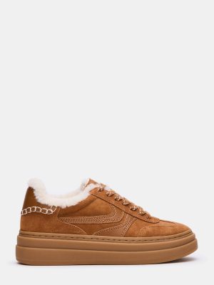 DODGE FAUX FUR CHESTNUT SUEDE