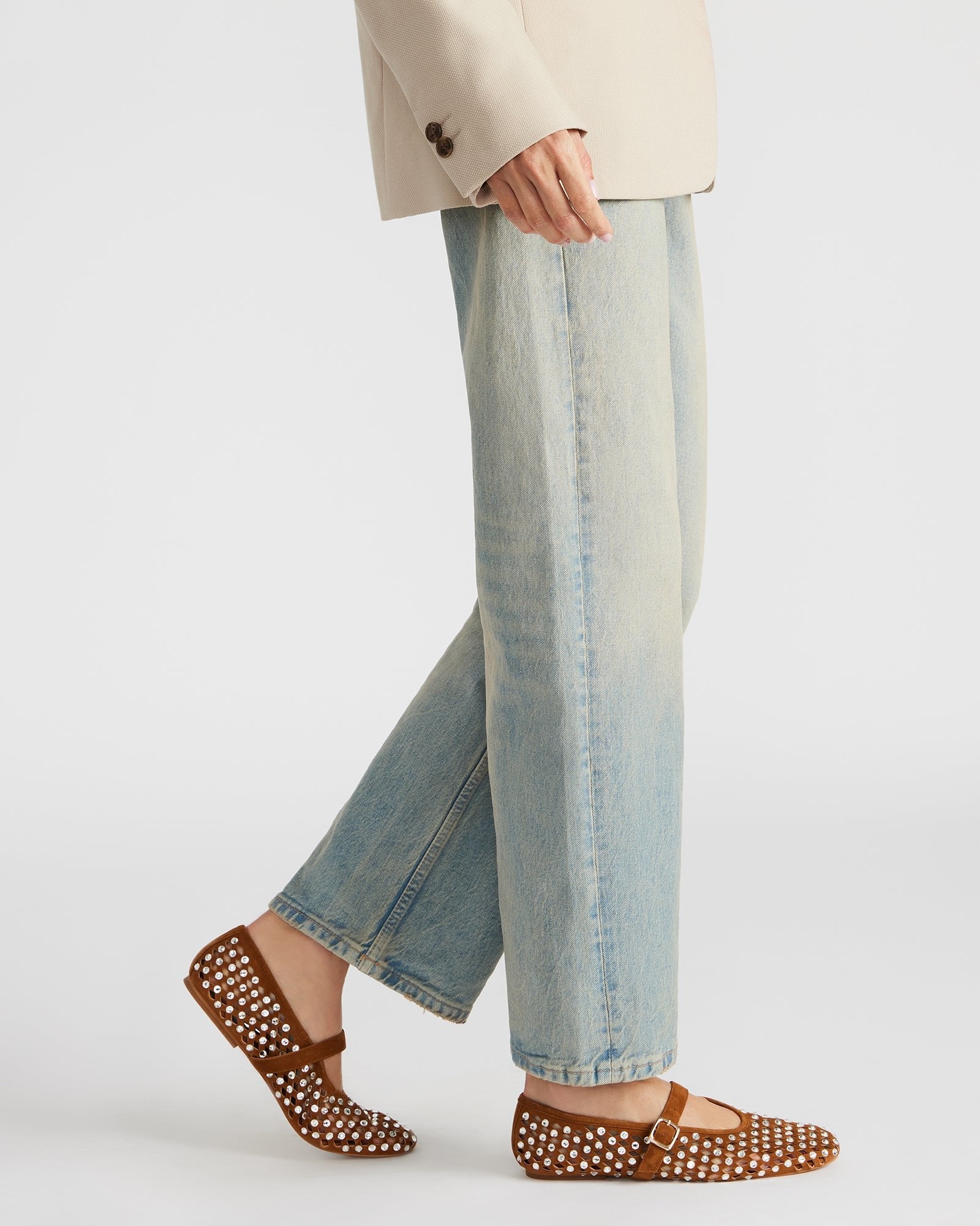 DREAMING CHESTNUT SUEDE RHINESTONES - Image 2