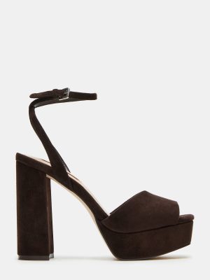 LOURDES CHOCOLATE BROWN SUEDE