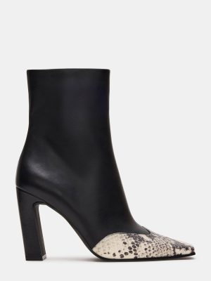 LYLE BLACK LEATHER WITH SNAKE