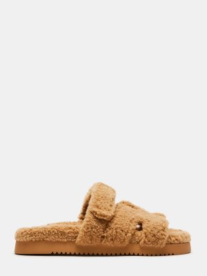 MAYVEN FAUX SHEARLING CAMEL FABRIC