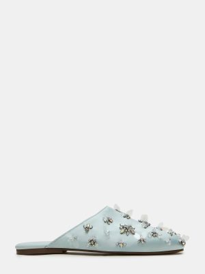 PEARSON BLUE SATIN RHINESTONES