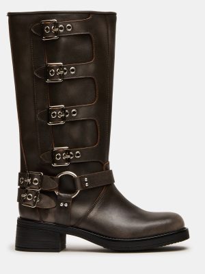 ROCKY BROWN DISTRESSED WIDE CALF