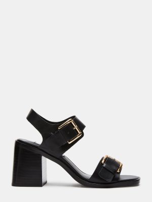 TRESSA BLACK LEATHER