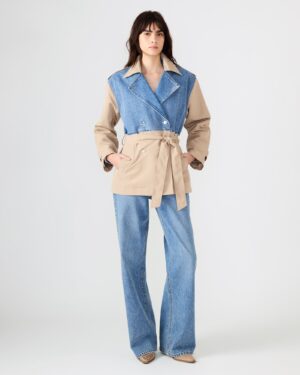 Shyla Coat Denim Multi