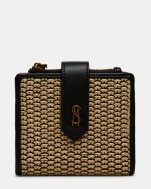Jem Straw Wallet Black/natural